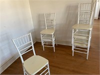 Lot of 10 White Event Chairs
