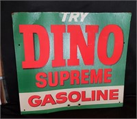 Vintage Cardboard Sinclair Gas Sign