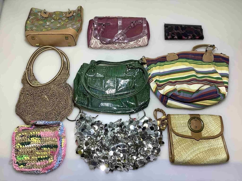 Fashion handbags and purses.