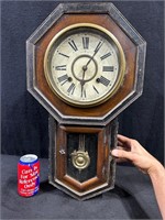 Vintage Octagon Pendulum Wall Clock