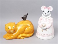 Cat & Mouse Cookie Jars