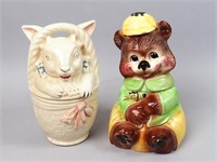 Rabbit & Bear Cookie Jars