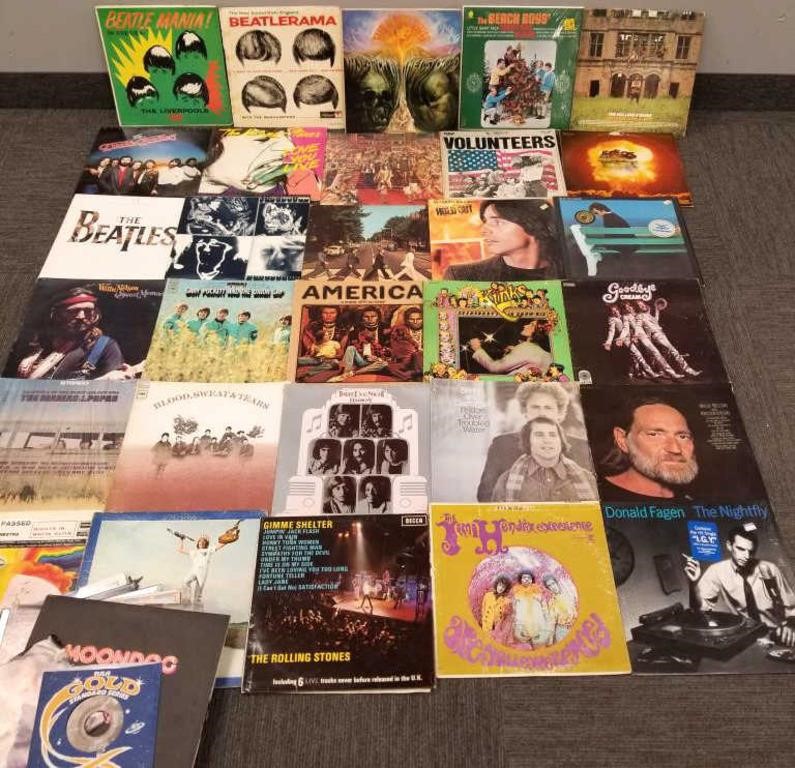 Over 35 rock & roll albums Rolling Stones, Beatles