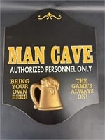 Wood Man Cave Beer Sign Wall Decor