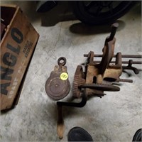 VINTAGE TOOL AND PULLEY