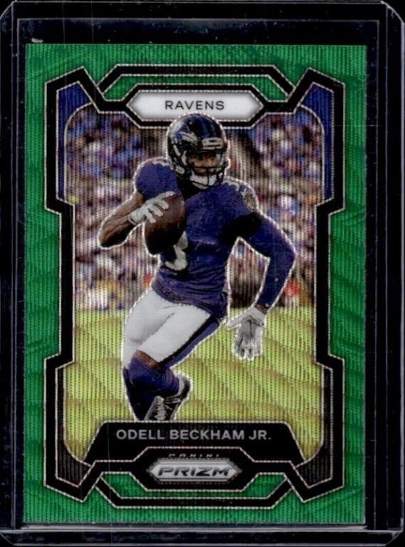 Odell Beckham, Jr. 2023 Panini Prizm Green Wave