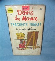 Dennis the Menace teacher's threat paper back book