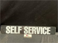 Plastic Self Service Double Sided Sign
