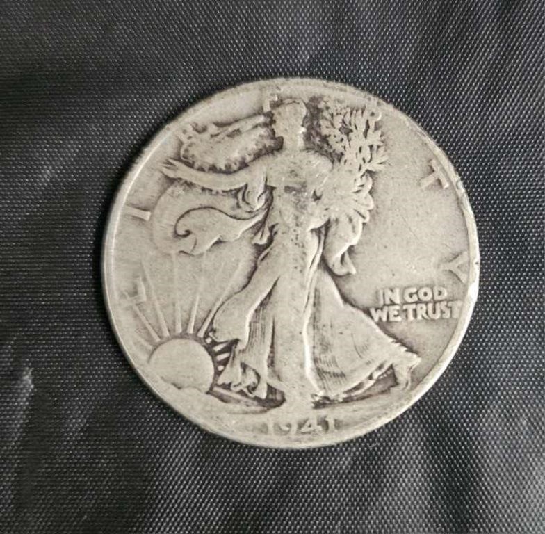 1941 walking liberty half dollar