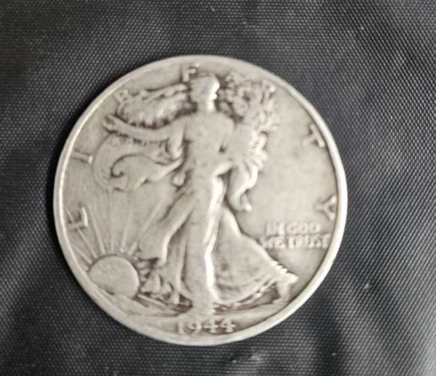 1944 walking liberty half dollar