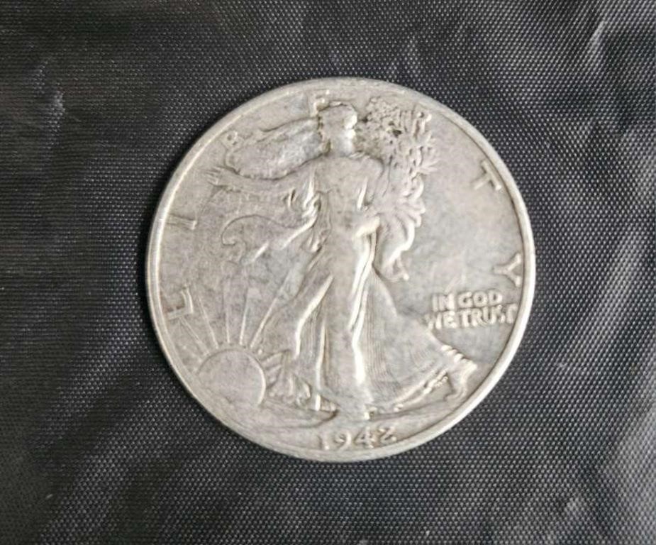 1942 walking liberty half dollar