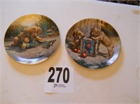 (2) Puppy Collector Plates