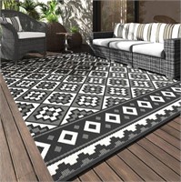 Outdoor Rug Geometric Patio Rug Waterproof Camping