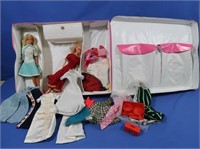 Vintage Barbie Doll Case w/Doll & Accessories
