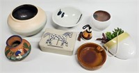 8pc VINTAGE MCM POTTERY LOT - NO SHIPPING