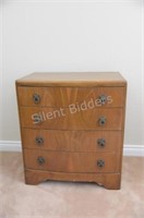 Mid-Century Modern Walnut High Boy Dresser