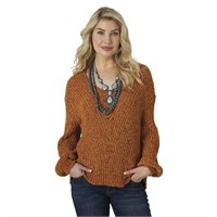 Women's Wrangler Rust Oversized Sweater-M