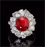 5ct Natural Ruby 18Kt Gold Ring