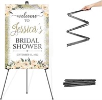 Folding Easel for Wedding Sign Display Adjustable