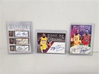 Lebron James Iconic Ink / Platinum Cuts Cards