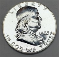 1963 Proof Franklin Half Dollar Gem