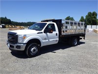 2016 Ford F350 12' S/A Flatbed Truck