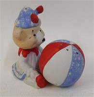 Norcrest Porcelain Circus Bear with Ball
