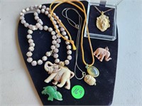 pretty elephant necklaces, charms, lion necklace