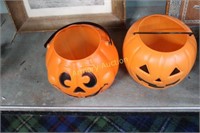 PUMPKIN BLOW MOLD CANDY BASKETS