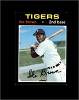 1971 Topps High #669 Ike Brown SP EX to EX-MT+