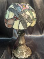 $$$ Small Vintage Tiffany Style Stained Glass Lamp