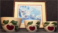 B. Hodgkins Watt 'n' Apples Print & Nesting Bowls