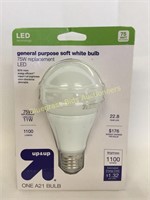 New 75 Watt Soft White Bulb LED