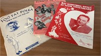 Vintage sheet music