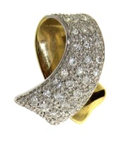 10kt Gold Stunning 1/2 ct Pave' Diamond Pendant