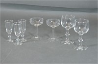 Lot of 7 Vintage Bar Glasses