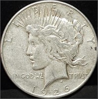 1926-S Peace Silver Dollar, Better Date