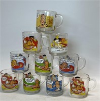 11 McDonald’s Garfield cups 1970s