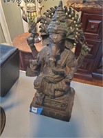 14 in. Bronze Ganesh Idol Statue