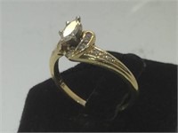 14 k gold & diamond ring, size 7