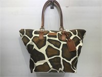 Dooney & Burke giraffe print large satchel