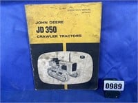 John Deere JD 350 Crawler Tractor Operator's