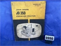 John Deere JD 350 Crawler Tractor Parts List,64'