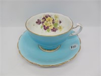Floral Bone China Cup and Saucer England
