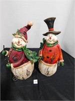 2 tii Collections Resin Snowman Figurine