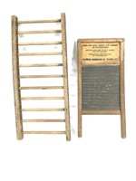 Columbus Washboard  & Sm Drying Ladder