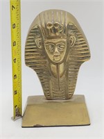 VTG Brass King Tutankhamen Figure Bust