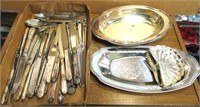 Misc Silverplate Flatware & Serving Pieces