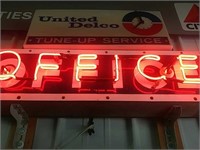 Vintage neon office sign that works