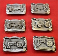 Lot of (6) Toy Collector Belt Buckles